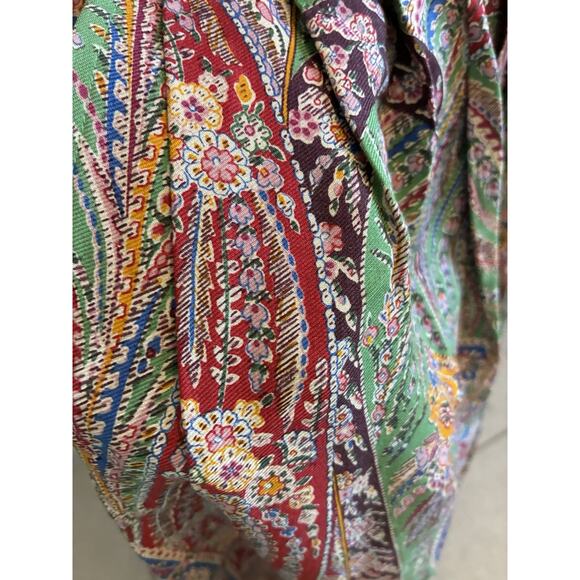 VTG Ralph Lauren Prairie Maxi Skirt Wool Blend Pleated RARE Boho Holiday 80s 10 - Picture 5 of 16